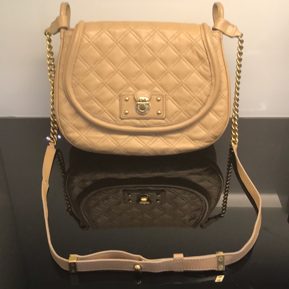Marc Jacobs Quilted Nude bag with chain